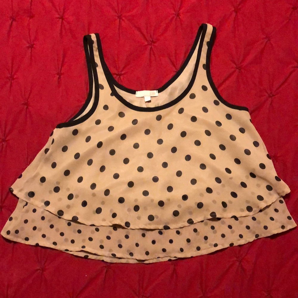 GB polka dot crop top